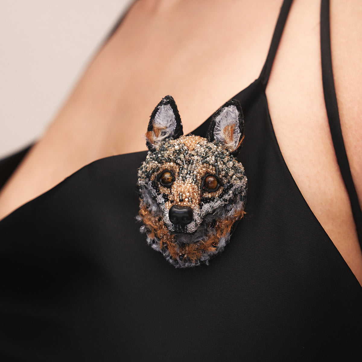 Wolf Brooch