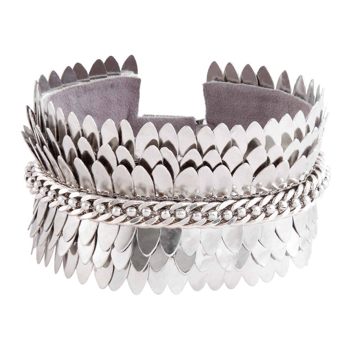 Deepa by Deepa Gurnani Handmade Cuff In Silver Color
