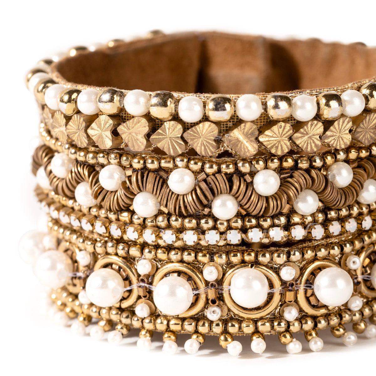 Detail of Deepa by Deepa Gurnani Handmade Orion Bracelet in gold color