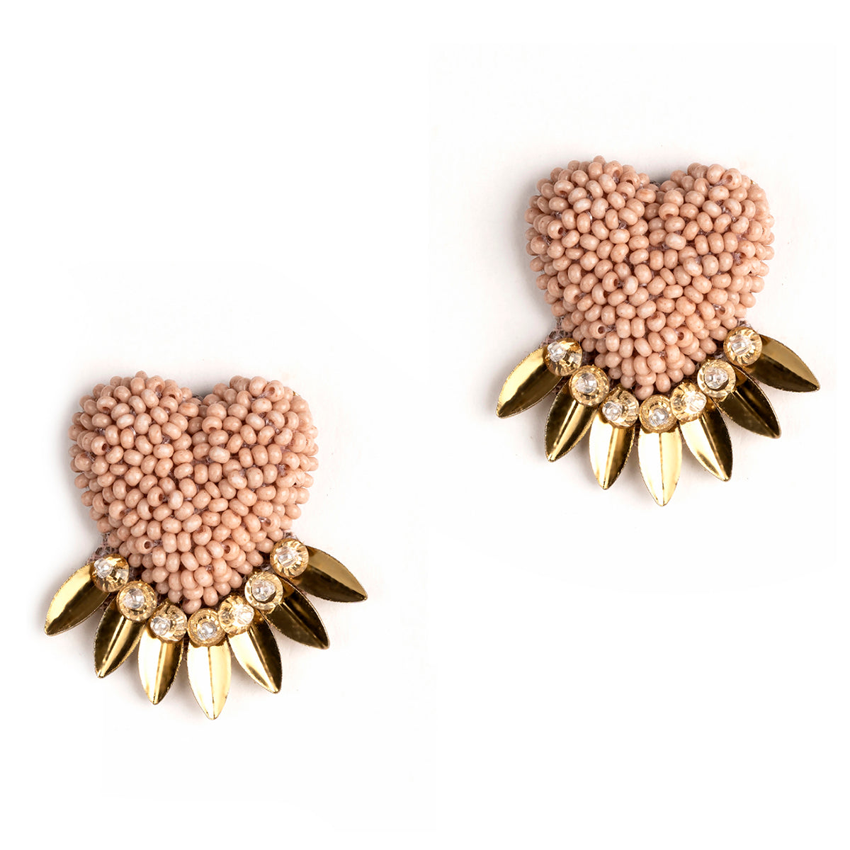 Deepa by Deepa Gurnani Handmade Dusty Pink Danika Earrings