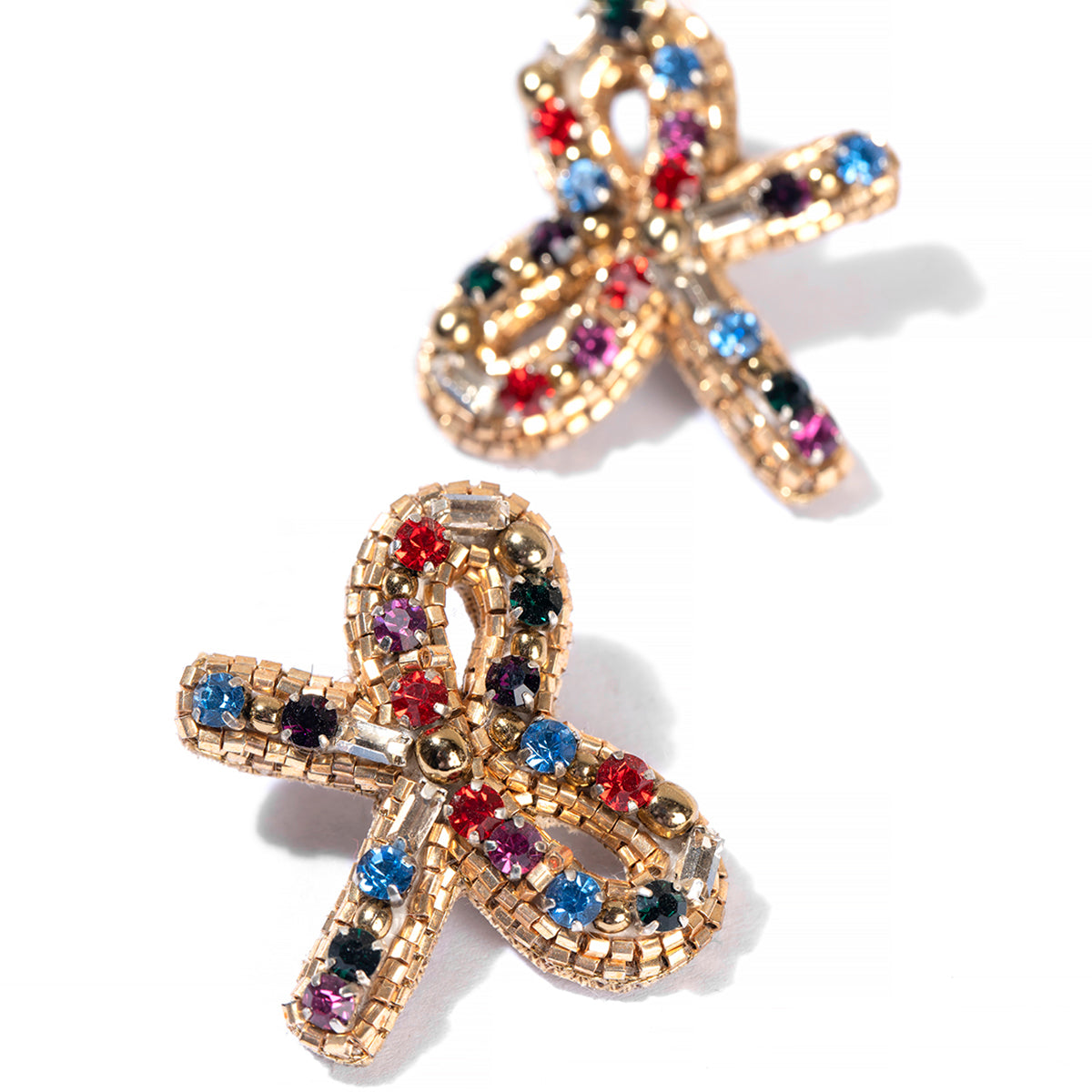 Detail Of Deepa by Deepa Gurnani bow design Handmade Elsa Earrings