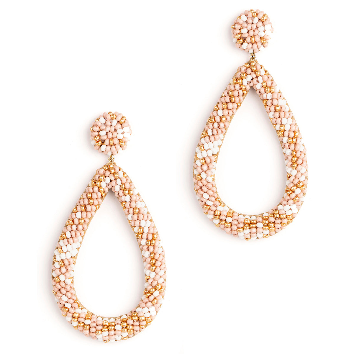 Deepa by Deepa Gurnani Handmade Dusty Pink Ragna Earrings