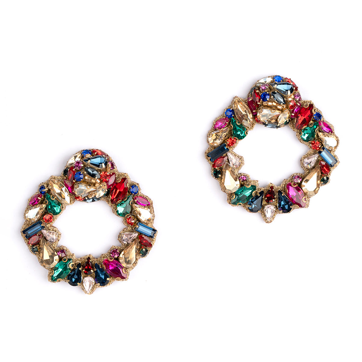 Deepa by Deepa Gurnani Handmade Katya Earrings in Multi color