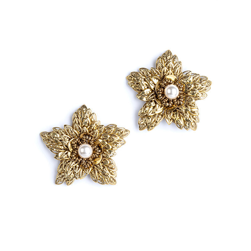 Deepa By Deepa Gurnani Juno Earrings Gold Color