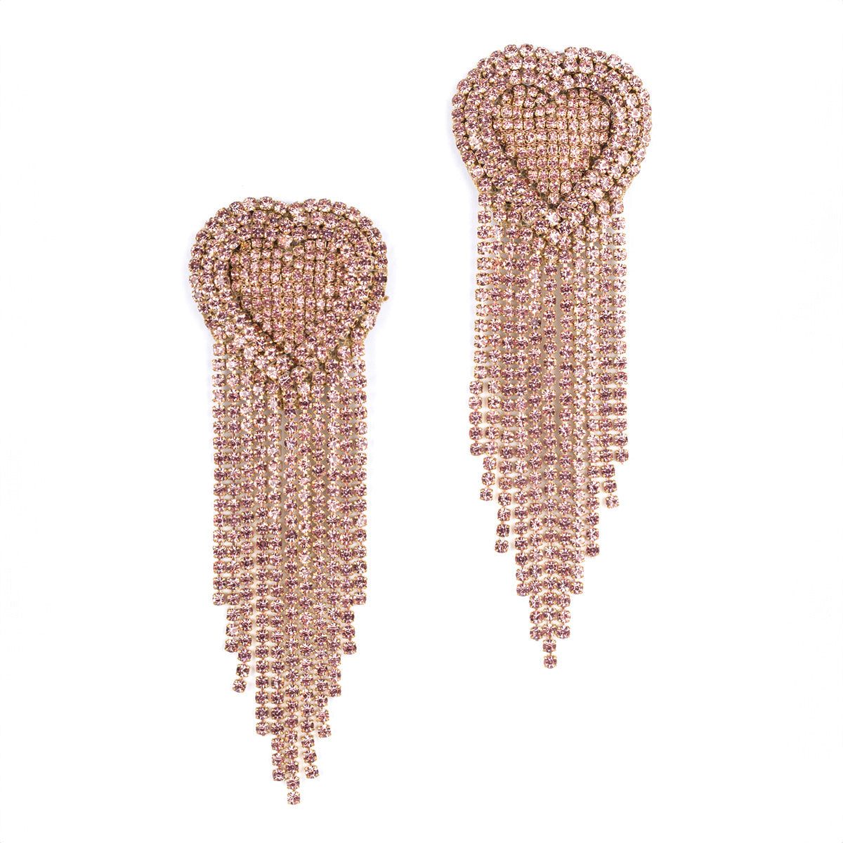 Deepa Gurnani handmade the Kaylie earrings in pink color