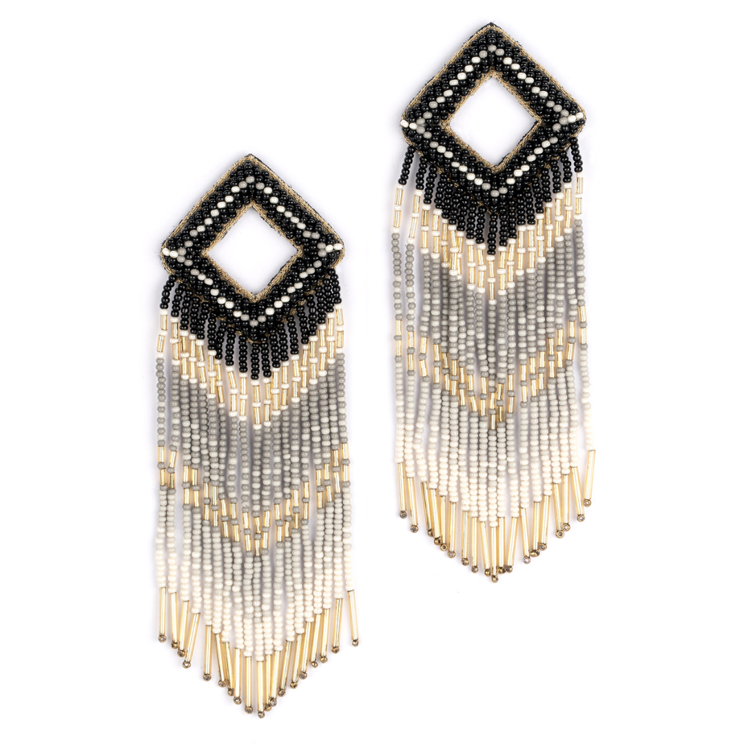 Deepa By Deepa Gurnani Reya Earrings in Black