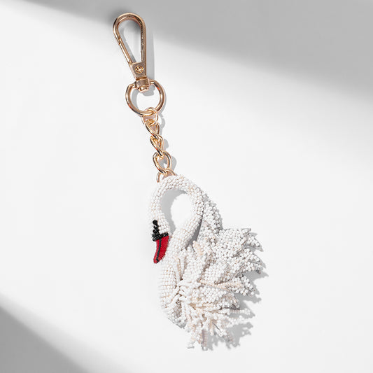 Deepa Gurnani Handmade Swan Bag Charm