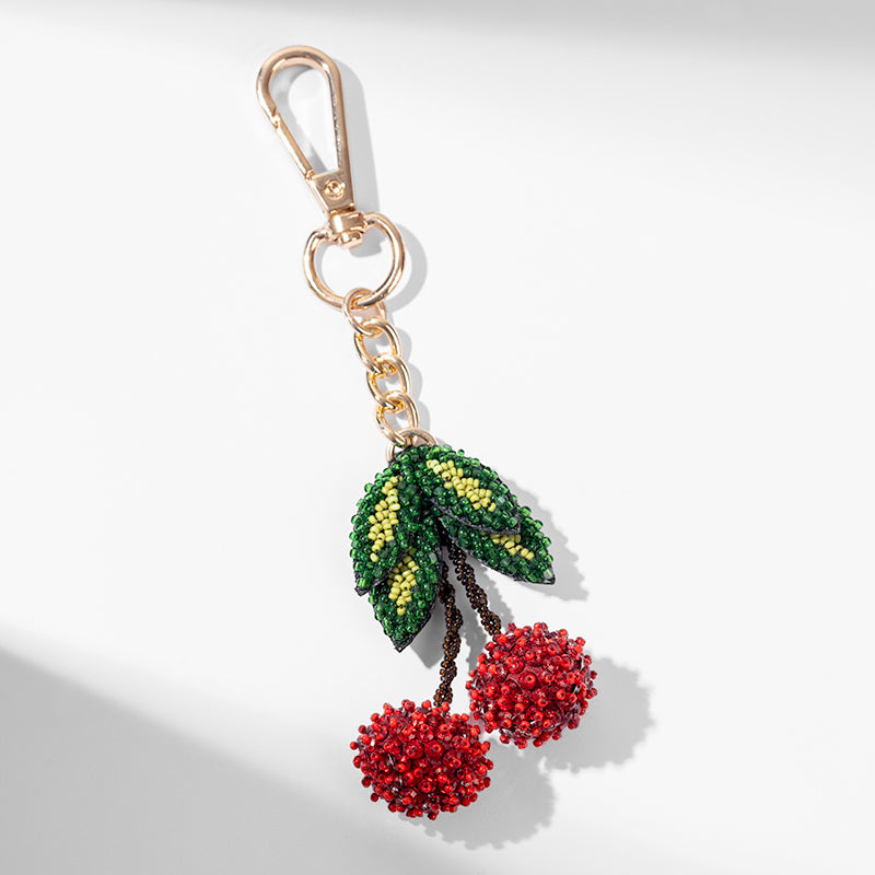 Deepa Gurnani Handmade Cherry Bag Charm