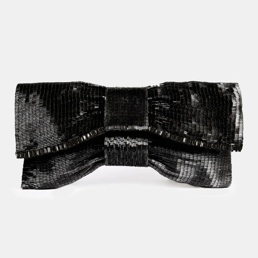 Deepa Gurnani Handmade Avianna Clutch in Black colour