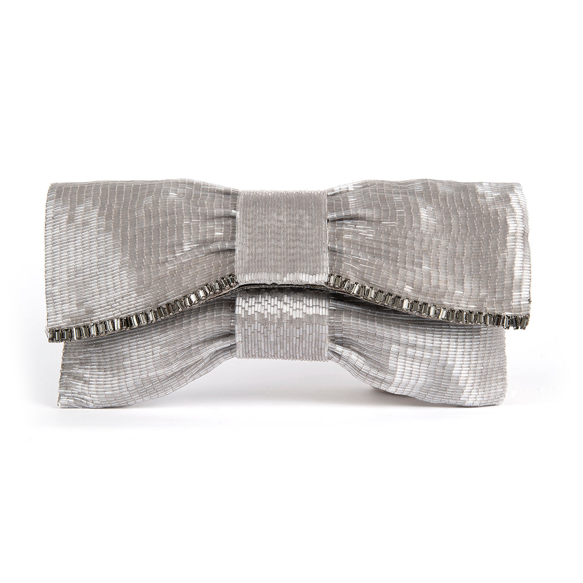 Deepa Gurnani Aviana Clutch In Gunmetal Color