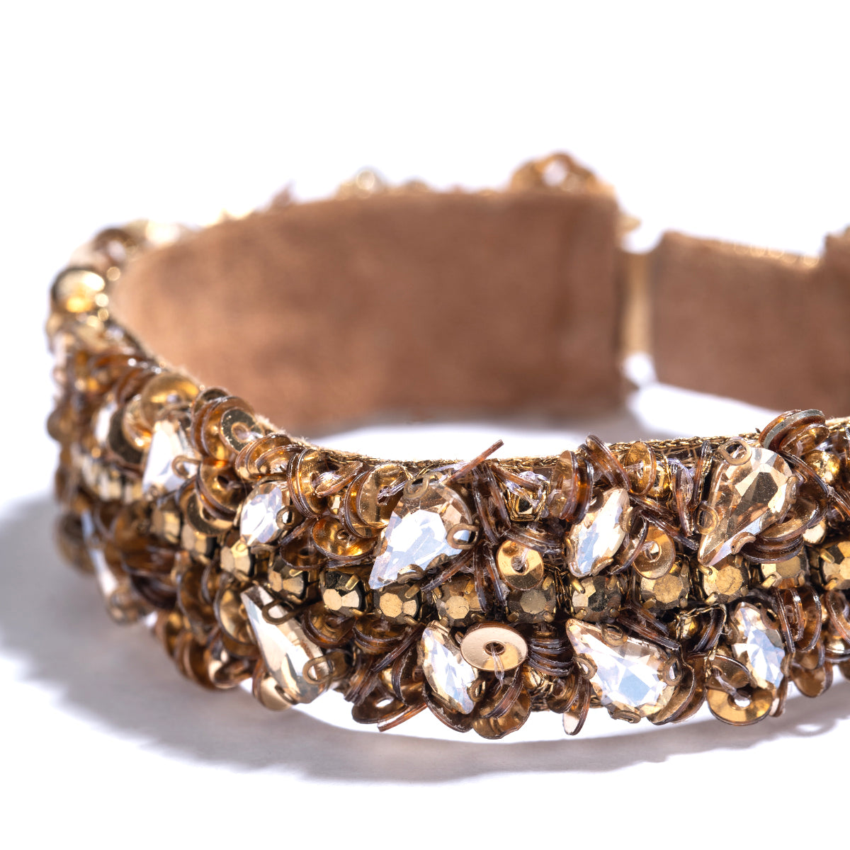 Detail of Deepa by Deepa Gurnani Handmade Ada Bracelet in Gold color