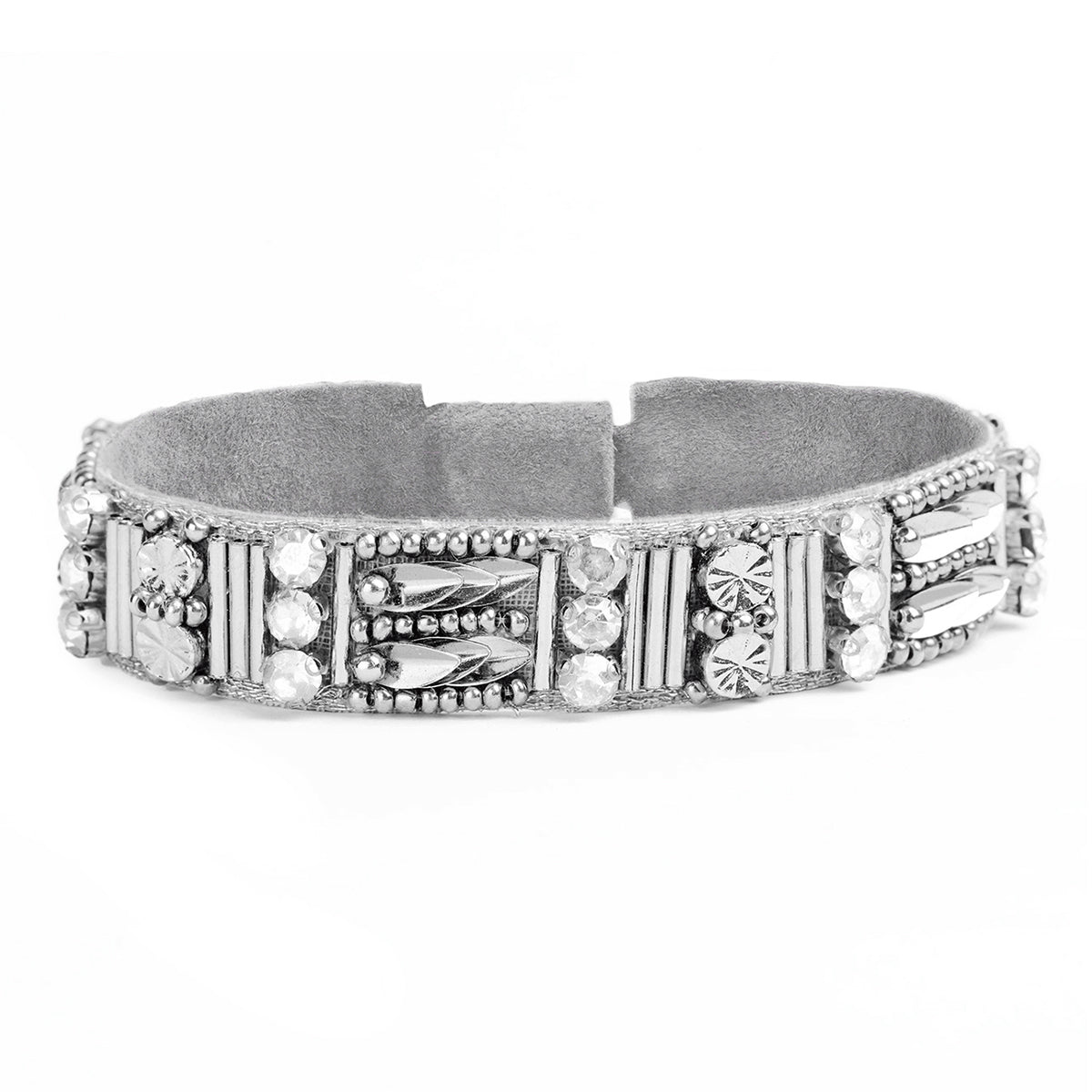 Deepa by Deepa Gurnani Handmade Zadie Bracelet in Silver color