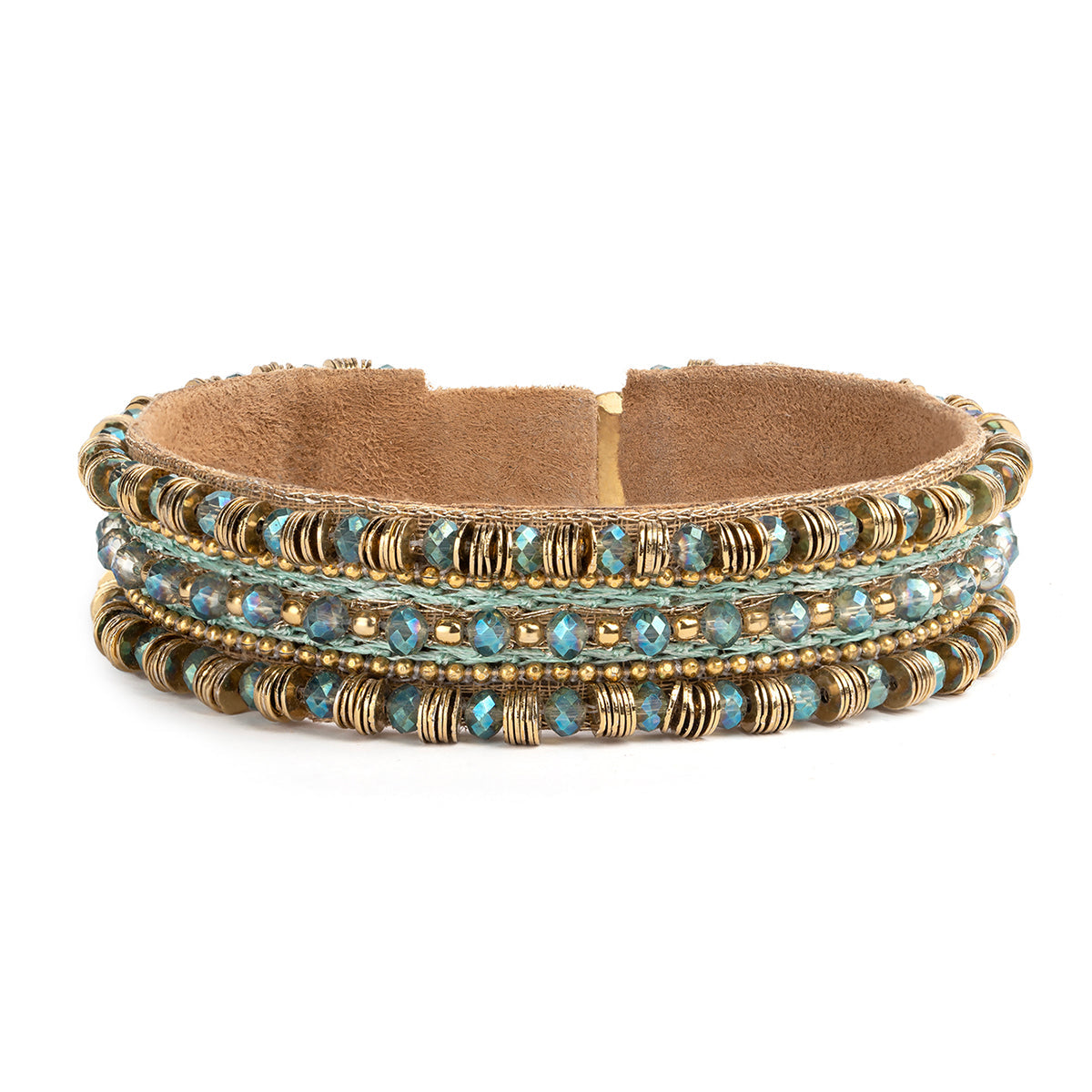 Deepa By Deepa Gurnani Milani Bracelet in Teal color