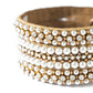 Detail of Handmade Deepa by Deepa Gurnani Virginia Cuff in Gold color