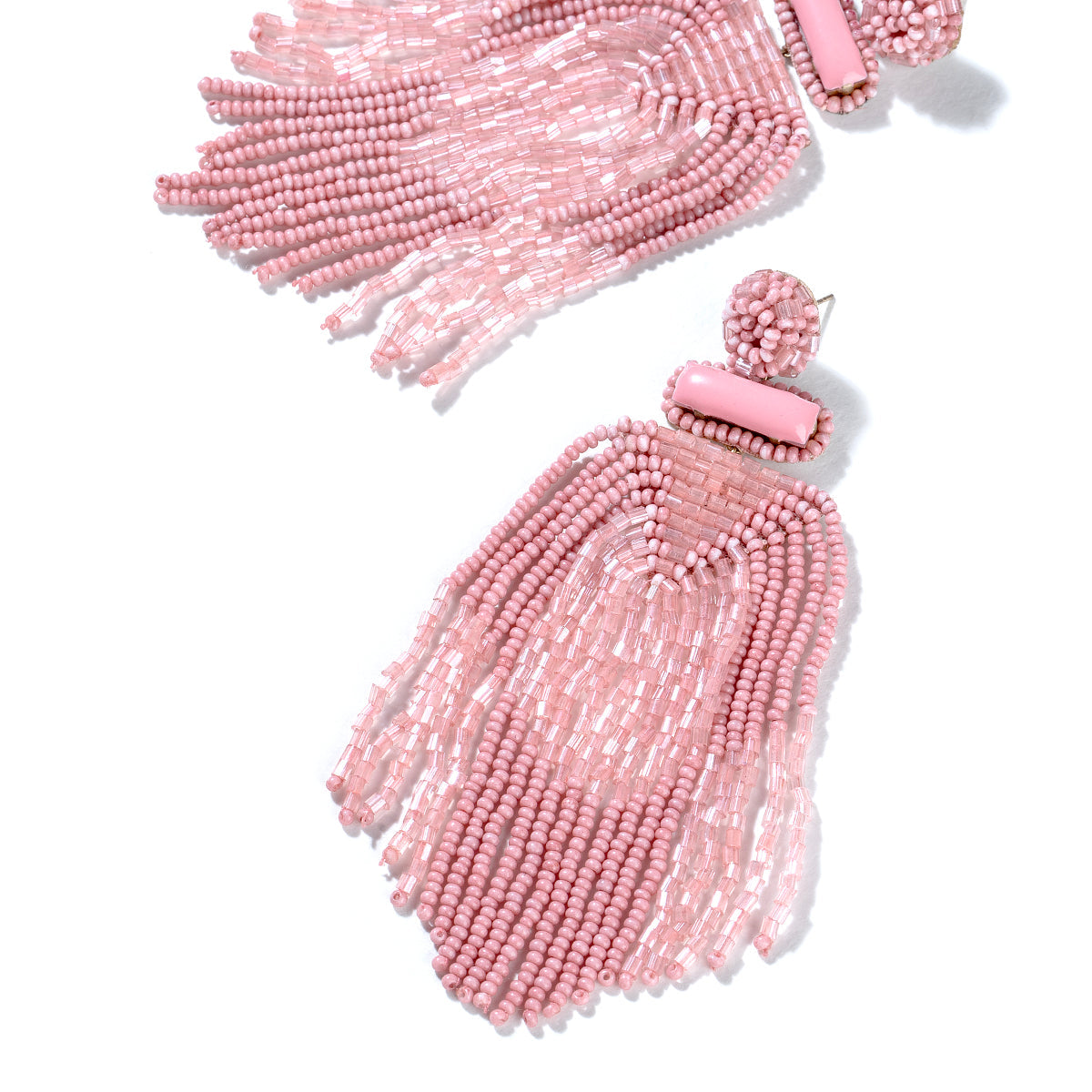 Detail of Deepa By Deepa Gurnani handmade Jody Earrings in pink color