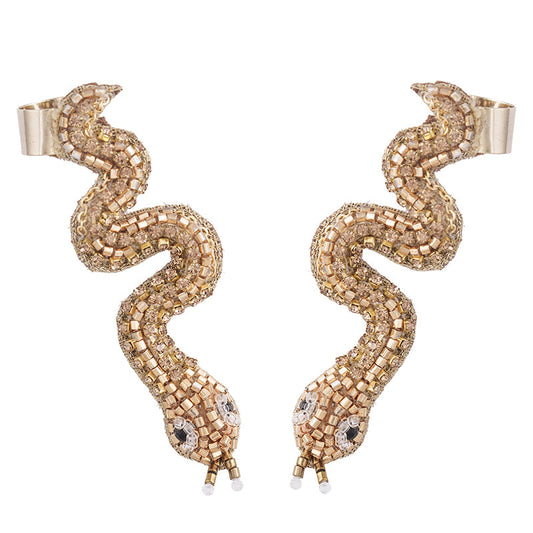 Deepa Gurnani Handmade Manasa Earrings In Gold colour