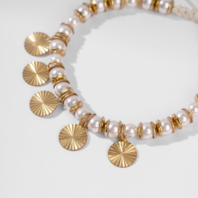 Detail Of Deepa by Deepa Gurnani Handmade Aviva Bracelet in Ivory color