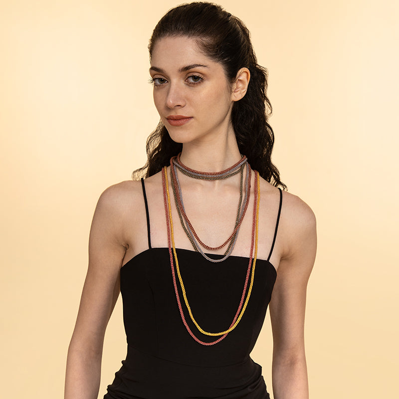 Model Wearing Deepa by Deepa Gurnani Handmade Bethany necklace