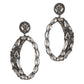 Deepa by Deepa Gurnani Freida Earrings Gunmetal color