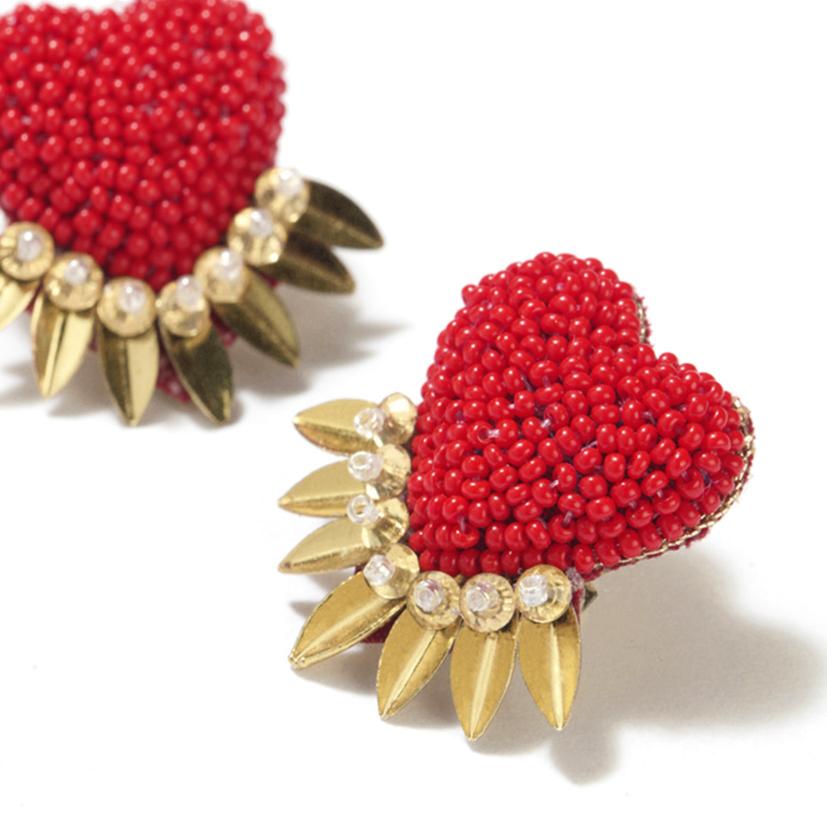 Detail Of Deepa by Deepa Gurnani Handmade Red Danika Earrings