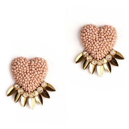 Deepa by Deepa Gurnani Handmade Dusty Pink Danika Earrings