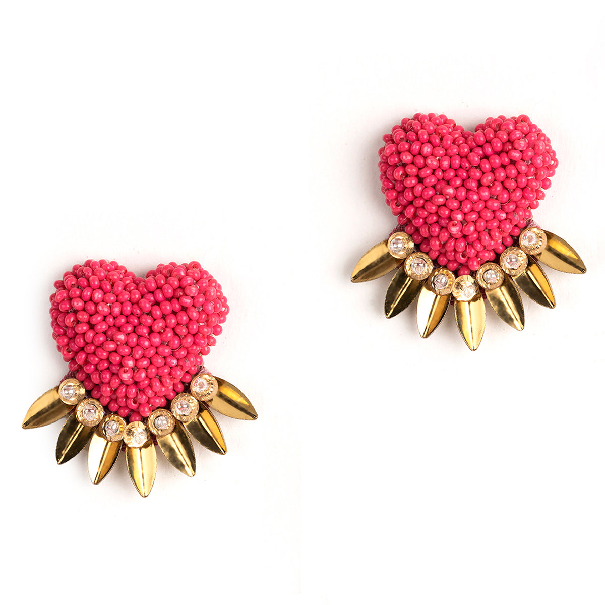 Deepa by Deepa Gurnani Handmade Hot Pink Danika Earrings