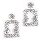Unique handmade Silver crystal earrings