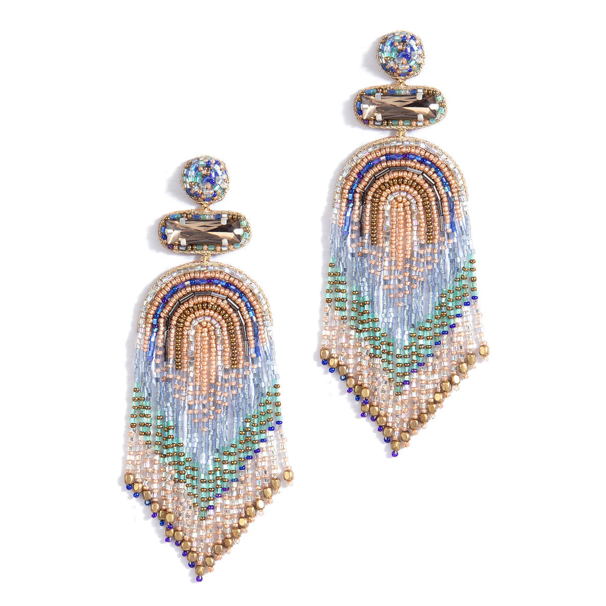 Lightweight post chandelier earrings