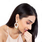 Model wearing our Franka earrings