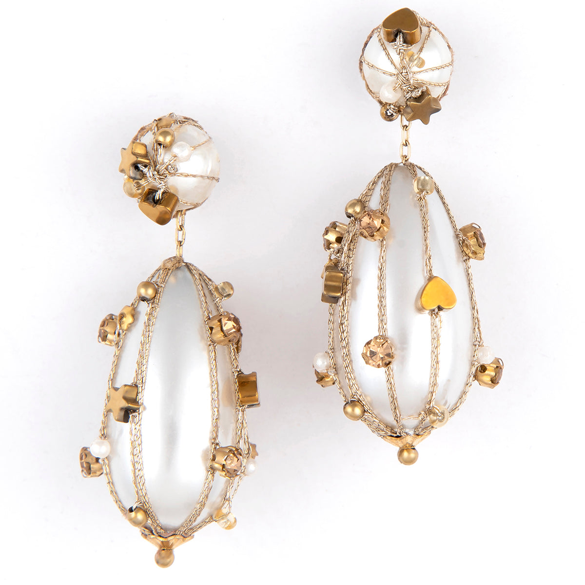 Deepa by Deepa Gurnani Handmade Cora Earrings in Gold