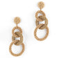 Deepa by Deepa Gurnani Hand Embroidered Sienna Earrings in Gold color