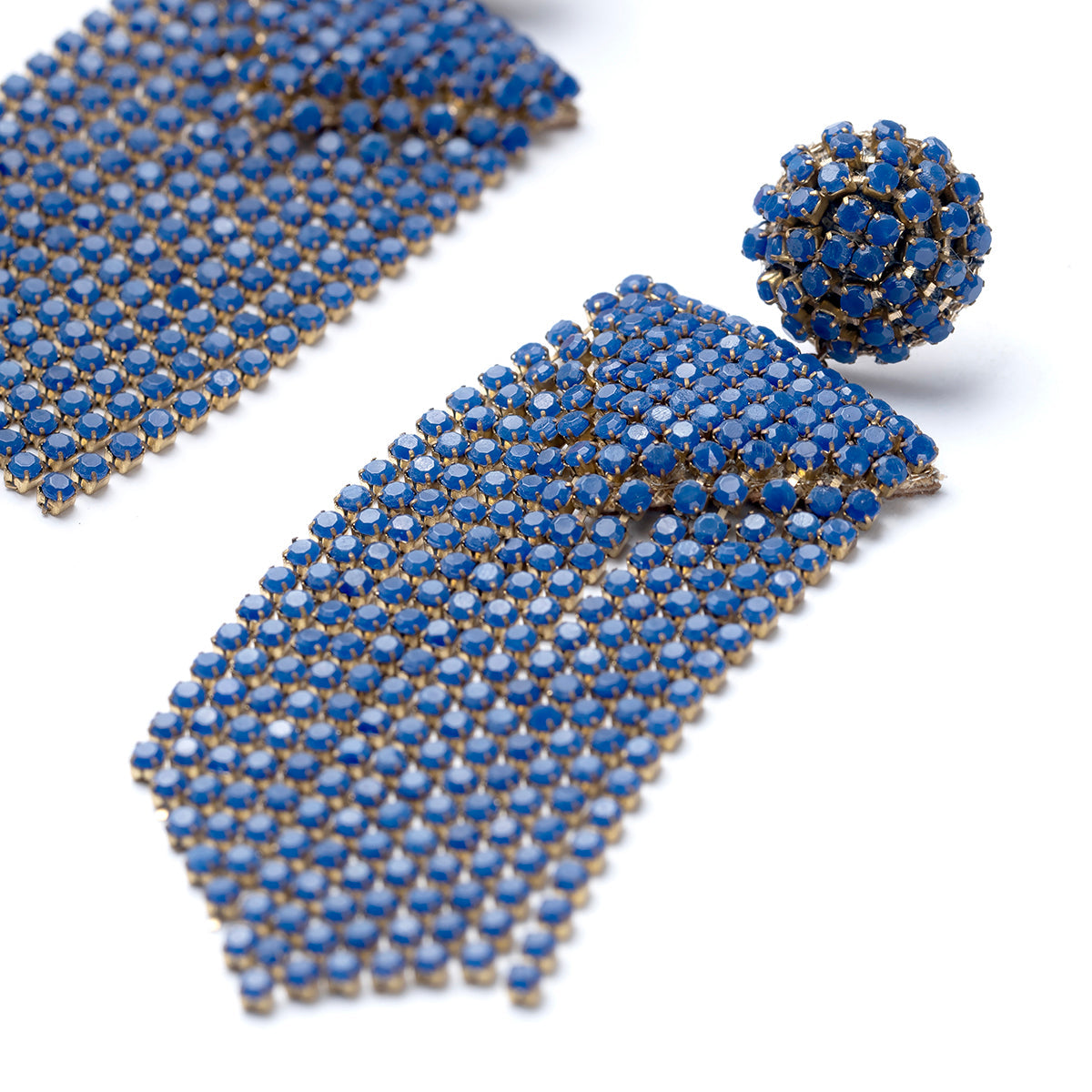 Detail Of Deepa by Deepa Gurnani Handmade Coral Fanning Earrings