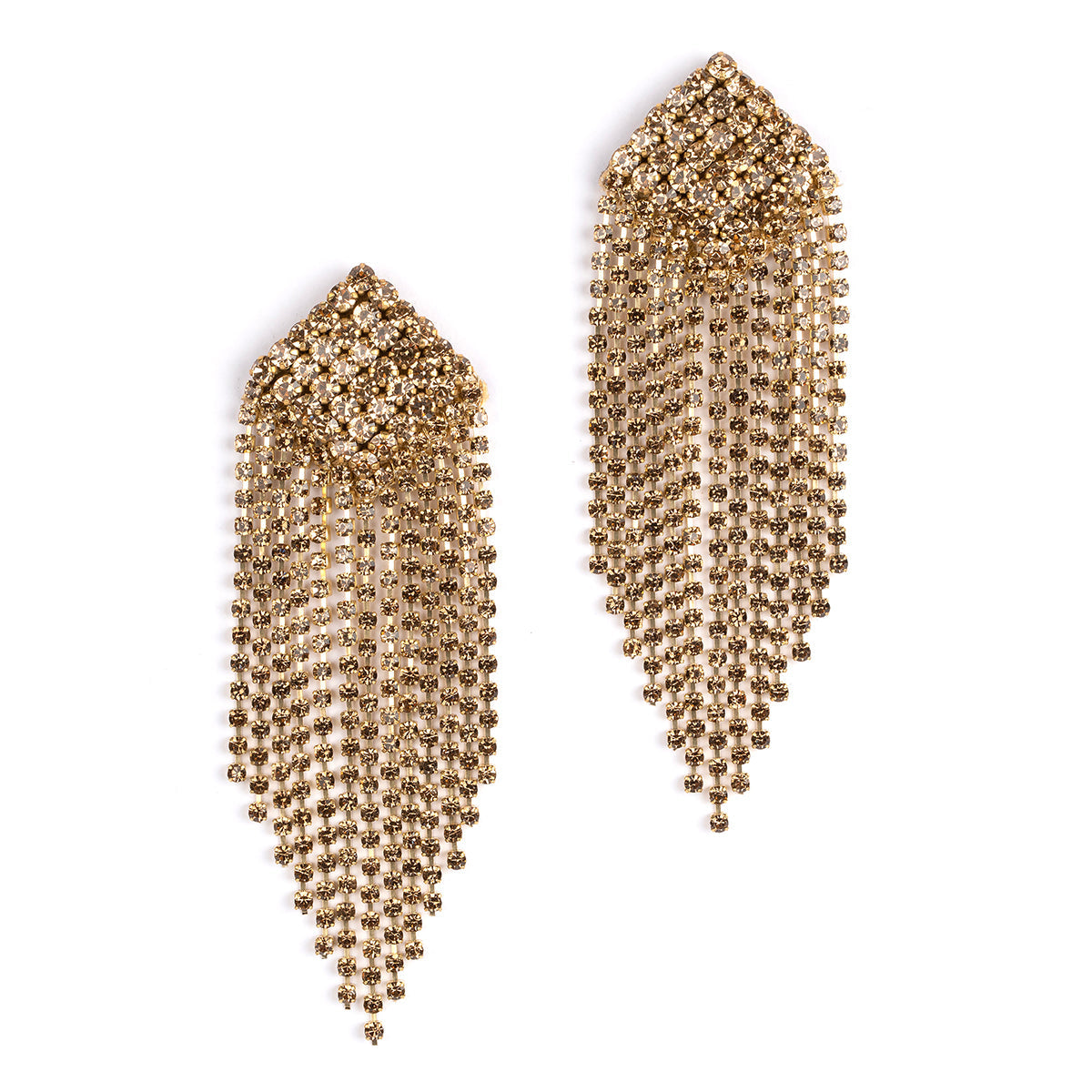 Deepa By Deepa Gurnani handmade Niomi Earrings in gold color