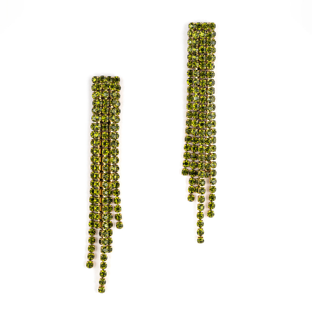 Deepa By Deepa Gurnani handmade Elisa Earrings in green color