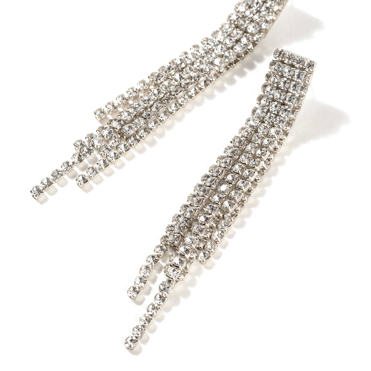 Detail of Deepa By Deepa Gurnani handmade Elisa Earrings in silver color