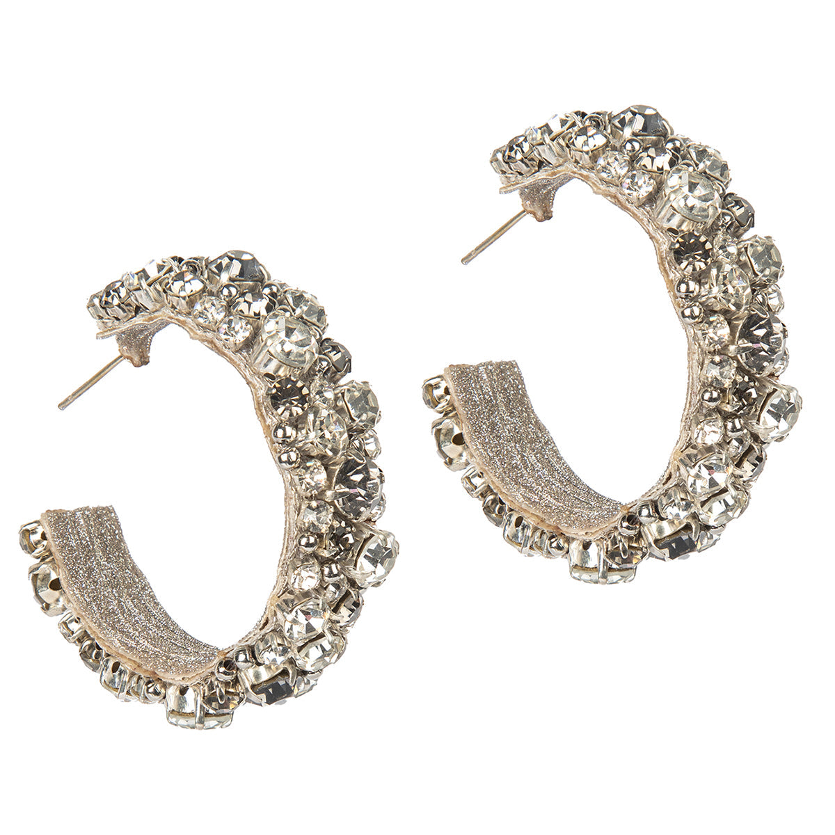 Deepa By Deepa Gurnani handmade Adelpha Earrings in silver color