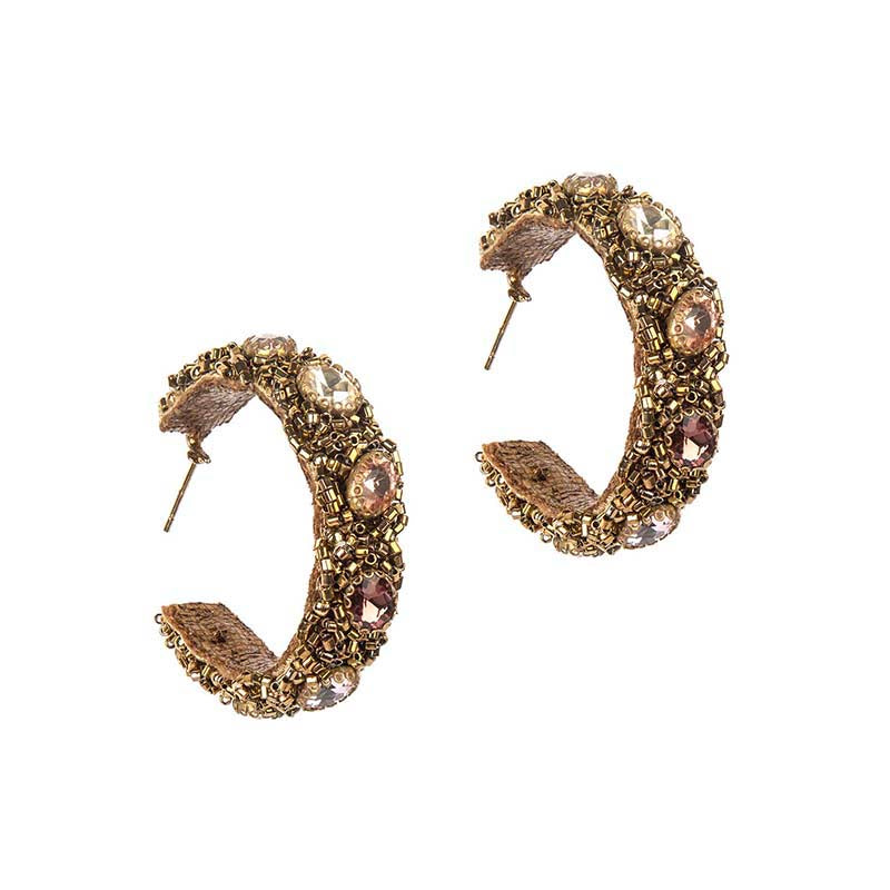 Deepa By Deepa Gurnani Eleni Earrings Amethyst Color