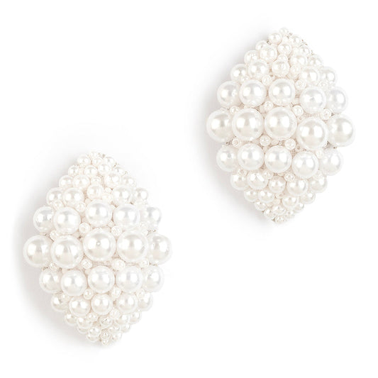 Deepa By Deepa Gurnani Uma Earrings Ivory Color