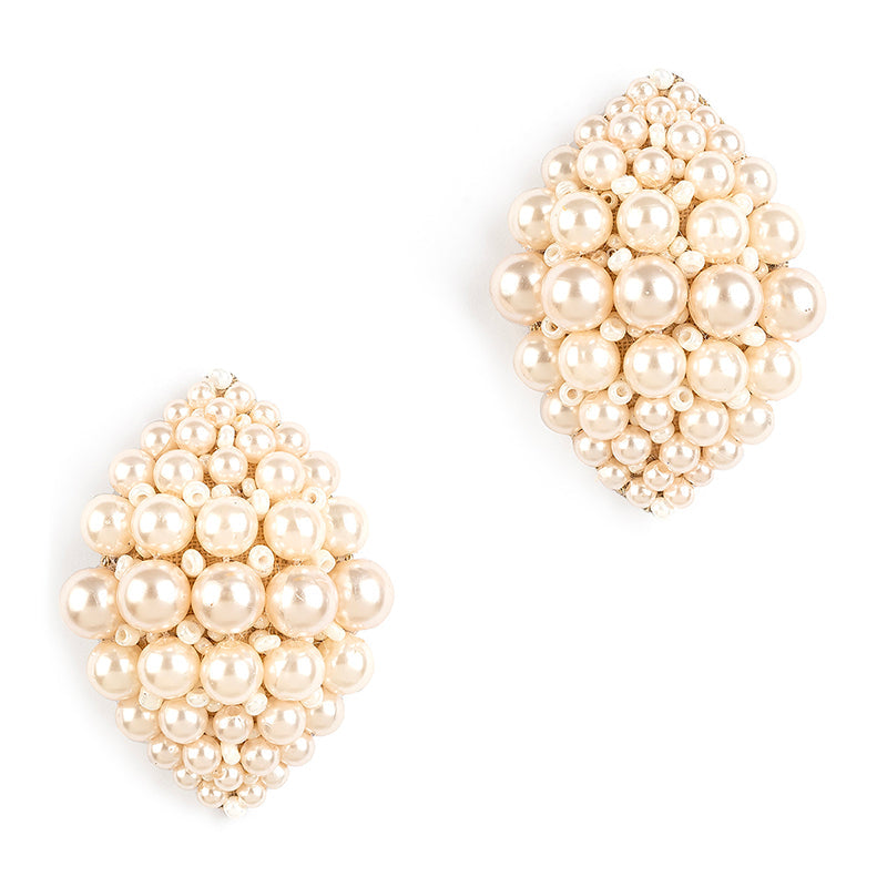 Deepa By Deepa Gurnani Uma Earrings Peach Color