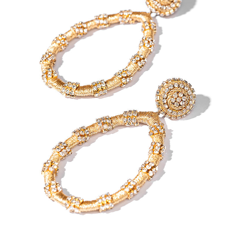 Detail of Deepa By Deepa Gurnani Jackie Earrings Gold Color