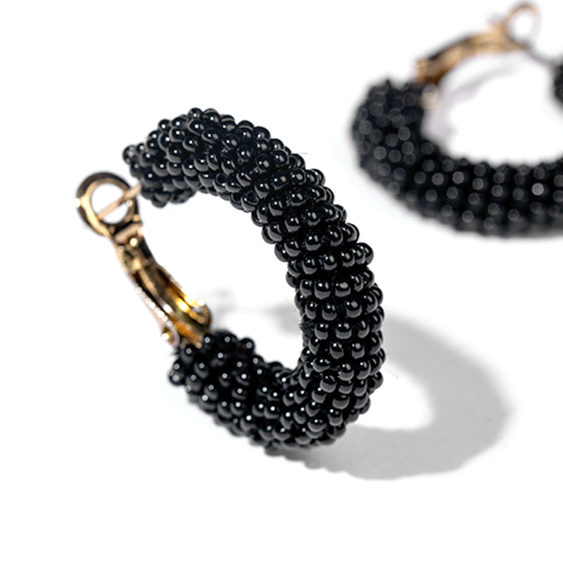 Detail of Deepa By Deepa Gurnani Archie Earrings Black Color