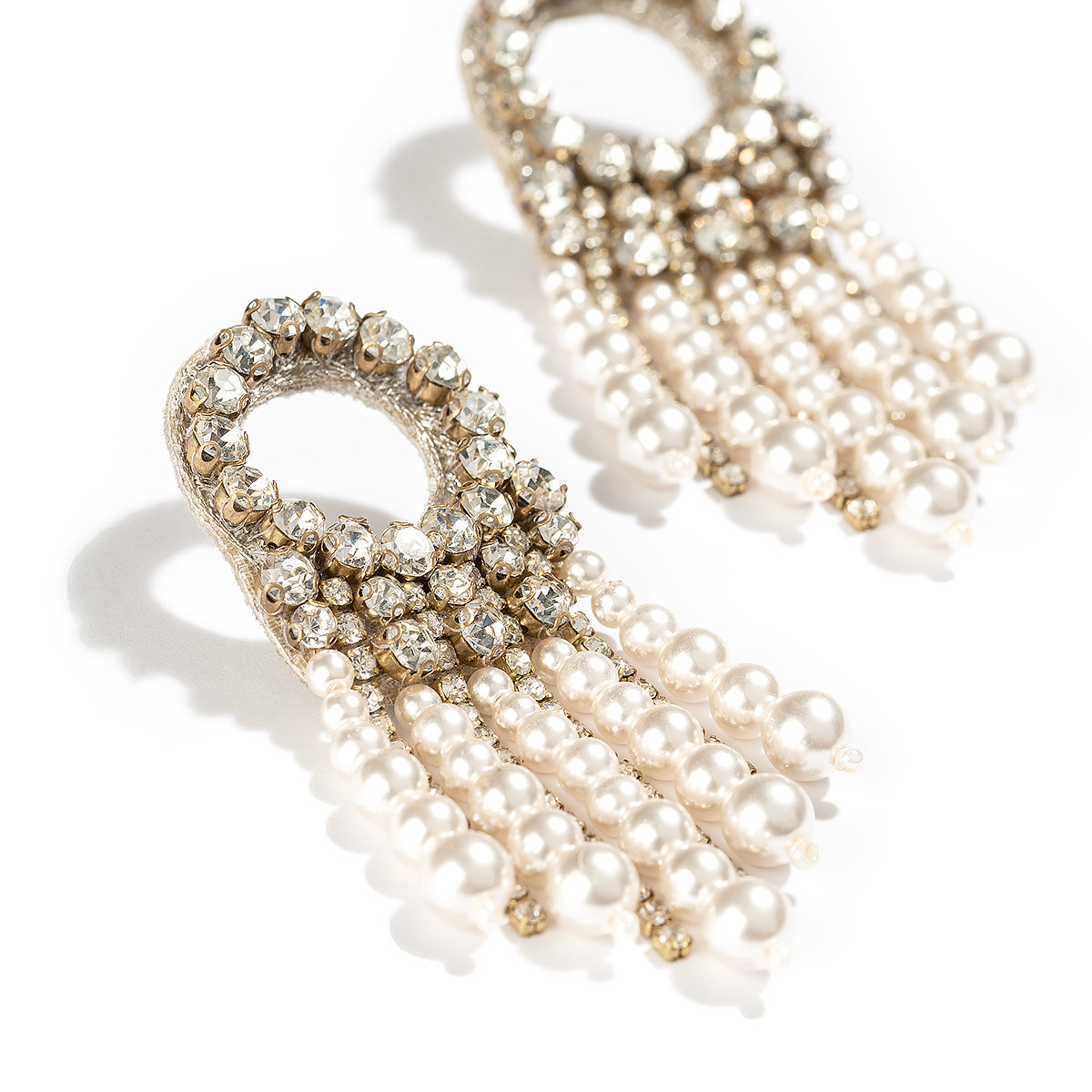 Detail of Deepa By Deepa Gurnani Makena Earrings Ivory Color