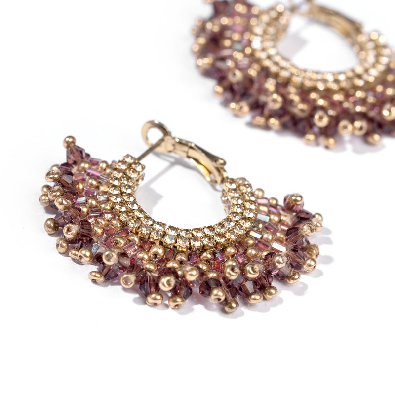 Detail of Deepa By Deepa Gurnani Sierra Earrings Amethyst Color