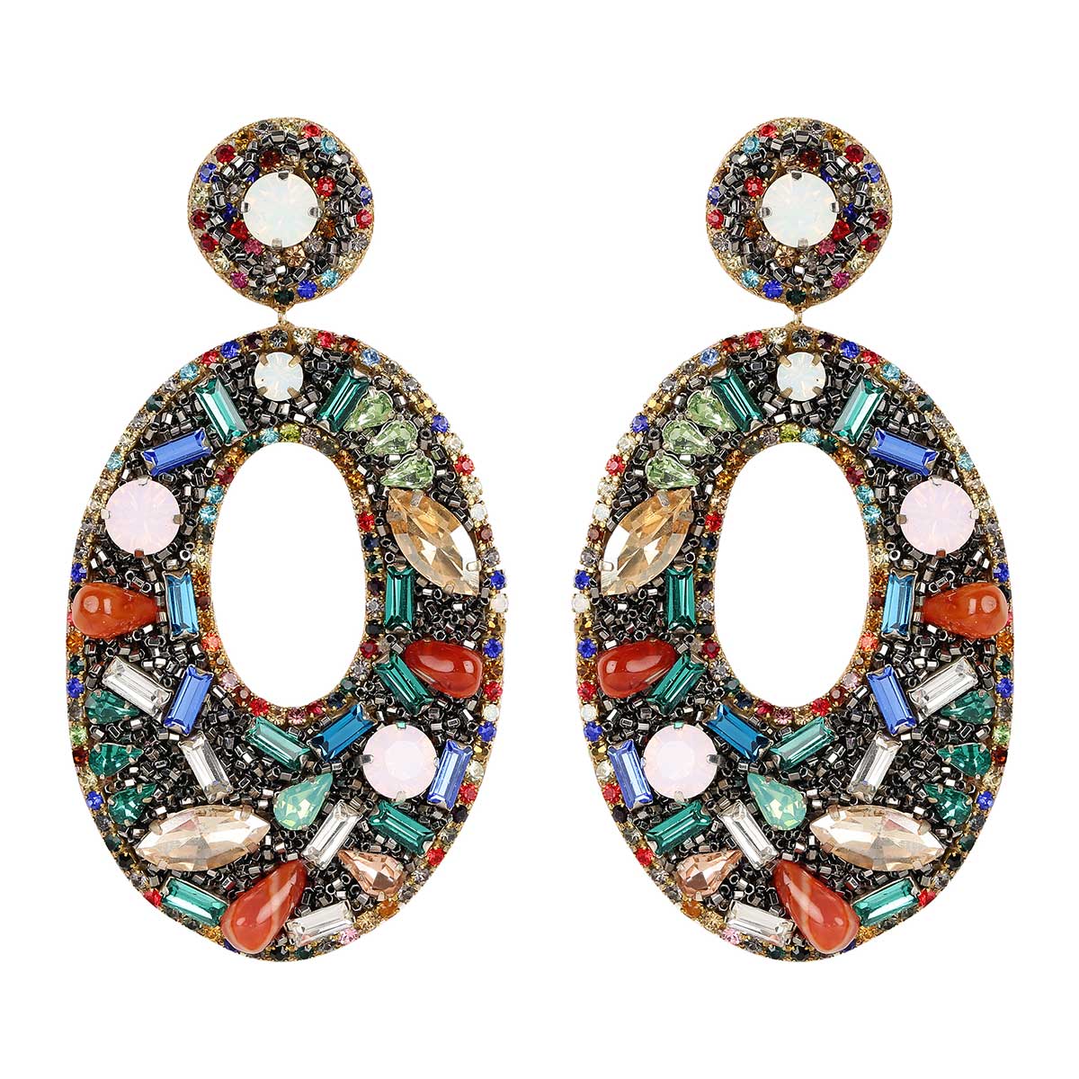 Deepa Gurnani Handmade Multicolor Lainey Earrings 