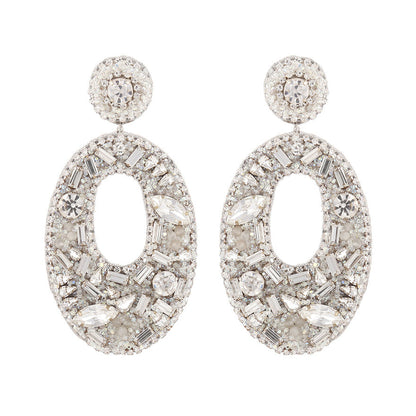 Handmade Luxury Lainey Earrings in silver color