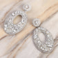 Detail Of Handmade Luxury Lainey Earrings in silver color