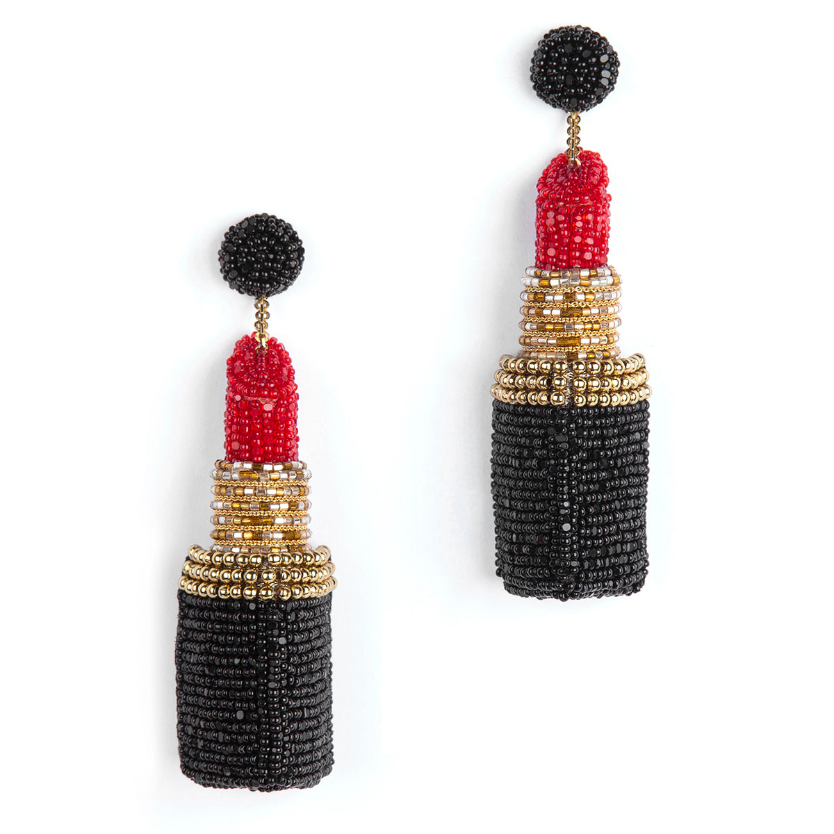 Handcrafted Lipstick Earrings