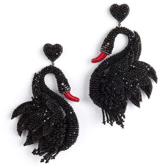Swan Earrings