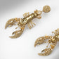 Lobster on Ice Earrings
