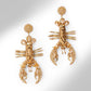 Lobster on Ice Earrings